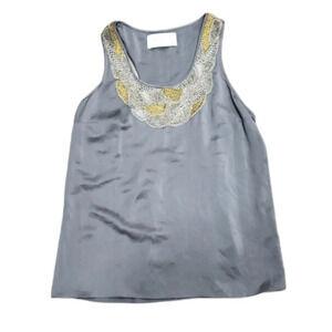 Jodi Arnold Beaded Silk Racerback Tank 6